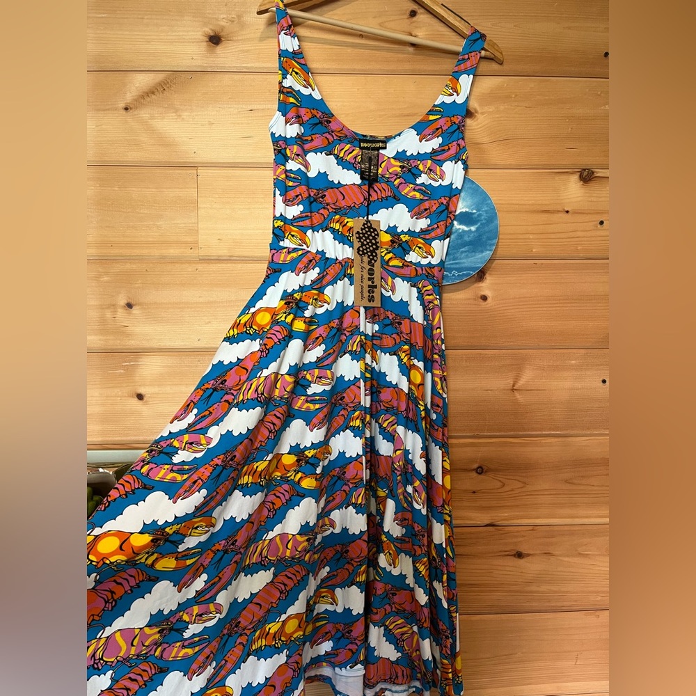 Nooworks Lobster dreams vacation dress NWOT